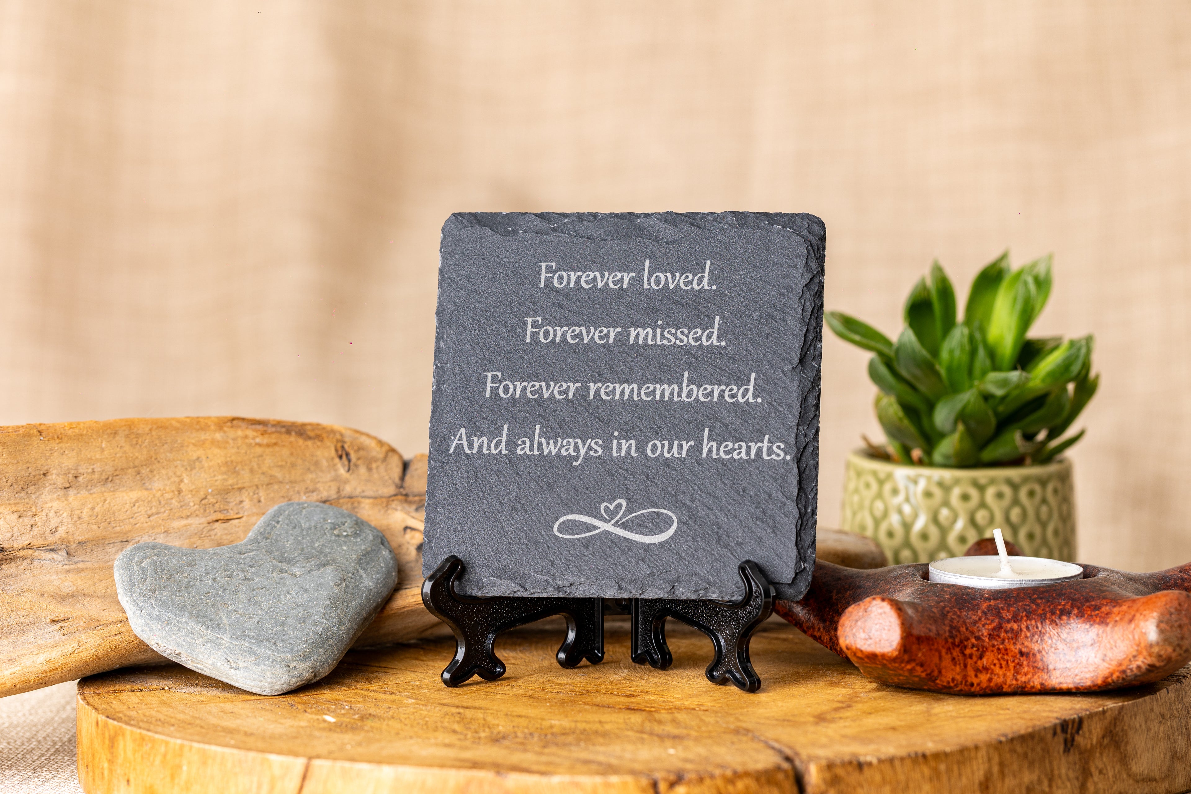 Memorial Engraved Slate Coaster