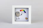 Pride Balloon Pebble Art – 4×4 Box Frame