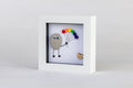Pride Balloon Pebble Art – 4×4 Box Frame