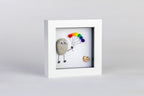 Pride Balloon Pebble Art – 4×4 Box Frame