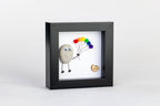 Pride Balloon Pebble Art – 4×4 Box Frame