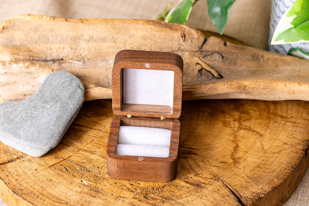 Be My Forever and Always - Wooden Single Ring Box