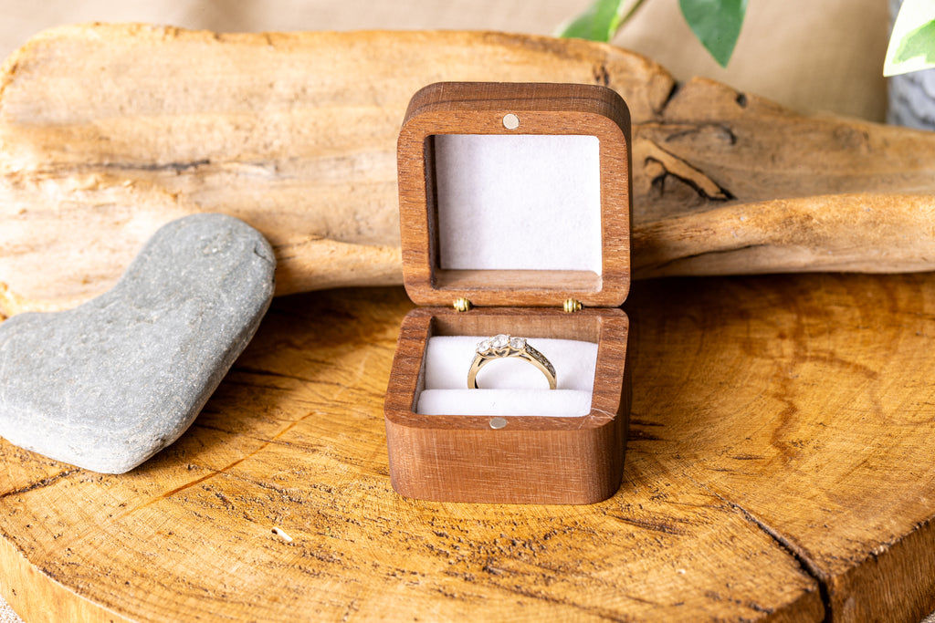 Be My Forever and Always - Wooden Single Ring Box