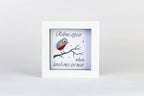 Robin – Pebble Art – 4×4 Box Frame
