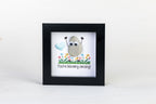 Blooming – Pebble Art – 4×4 Box Frame