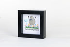 Blooming – Pebble Art – 4×4 Box Frame