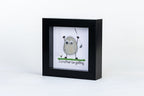 I’d Rather Be Golfing – Pebble Art – 4×4 Box Frame
