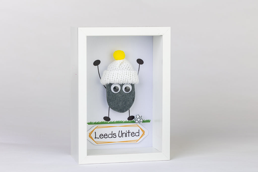 Football Fan – Pebble Art – 6×4 Deep Box Frame