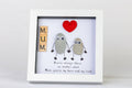Mum – Pebble Art – 6×6 Box Frame