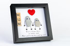 Mum – Pebble Art – 6×6 Box Frame