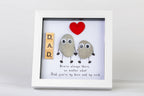 Dad – Pebble Art – 6×6 Box Frame