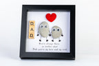 Dad – Pebble Art – 6×6 Box Frame