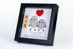 Dad – Pebble Art – 6×6 Box Frame