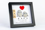 Dad – Pebble Art – 6×6 Box Frame