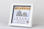 Grandad – Pebble Art – 6×6 Box Frame