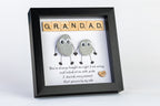 Grandad – Pebble Art – 6×6 Box Frame