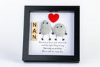 Nan – Pebble Art – 6×6 Box Frame