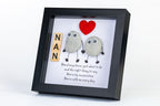 Nan – Pebble Art – 6×6 Box Frame