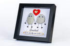 Greatest Grandparents – Pebble Art – 6×6 Box Frame