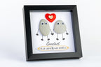 Greatest Grandparents – Pebble Art – 6×6 Box Frame