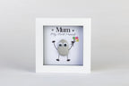 Mum – My Best Friend – Pebble Art – 4×4 Box Frame