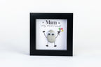 Mum – My Best Friend – Pebble Art – 4×4 Box Frame