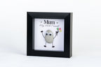 Mum – My Best Friend – Pebble Art – 4×4 Box Frame