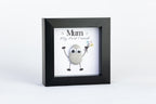 Mum – My Best Friend – Pebble Art – 4×4 Box Frame