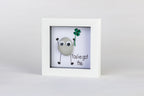 Good Luck – Pebble Art – 4×4 Box Frame