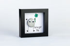 Good Luck – Pebble Art – 4×4 Box Frame