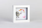 Balloon – Pebble Art – 4×4 Box Frame