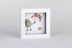 Balloon – Pebble Art – 4×4 Box Frame