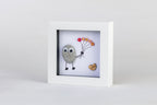 Balloon – Pebble Art – 4×4 Box Frame